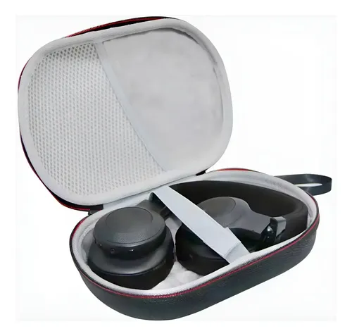 Estuche rígido negro de EVA para auriculares JBL Tune con cremallera