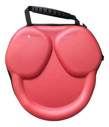 Estuche Rígida Con Marcas P/ AirPods Max. Impermeable. Rojo