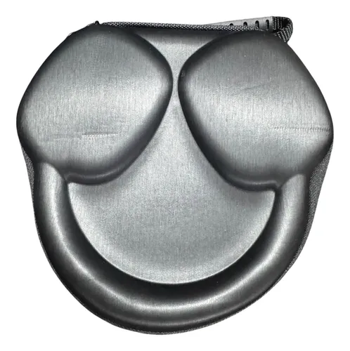 Estuche Rígida Con Marcas P/ AirPods Max. Impermeable. Negro Engomado