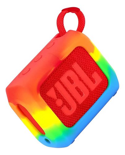 Funda Silicona P/parlante Jbl Go 4 Mgznmty Ultra Resistente Multicolor (rojo, Amarillo, Verde, Azul)